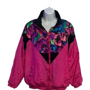 Vintage Colorful Active Elements Windbreaker
